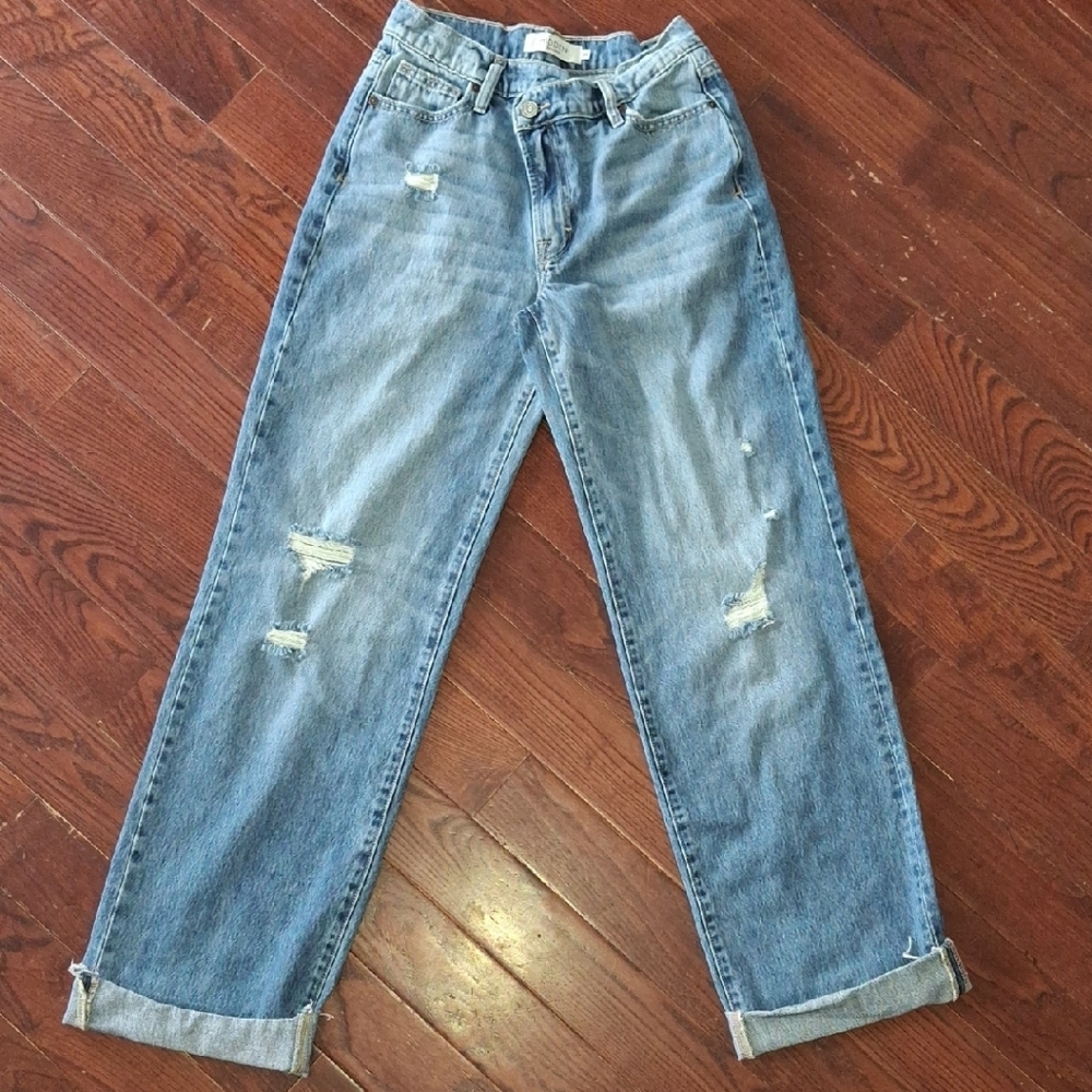 Hidden Stylish Distressed Blue Boyfriend Jeans